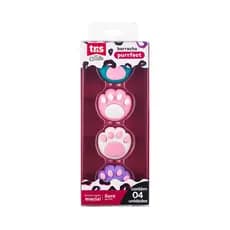 Borracha Purrfect Tris - Formato Patinhas - Emb. c/ 4 und