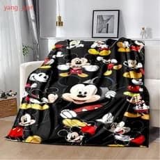 Cobertor Disney Mickey Minnie Quente E Aconchegante Para Camas-Ideal Cochilo Decoração De Casa e54