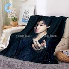 Cobertor BTS BTS personalizável Cobertor de piquenique Kim Namjoon, Kim Seokjin, Min Yoongi, Jung Ho Seok, Park Jimin, K