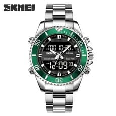 Relógio De Pulso Digital SKMEI 1850 Relogio Masculino De Aço Inoxidável À Prova D'água Relógios Digitais De Moda Masculina