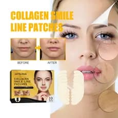 Especial Para Cuidados Com A Pele-patches De Linhas De Sorriso De Colágeno , Adesivos Faciais