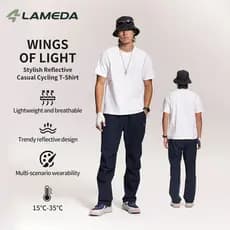 LAMEDA Camisa De Ciclismo Masculina , Ajuste Seco , Manga Curta , Tagalog , Ar Condicionado , Respirável Solto , Mountai