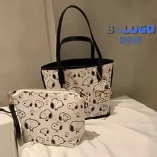 Snoppy Snoopy Co-Branded Copenhague Saco Portátil de Verão Feminino Saco de Verão Feminino