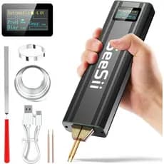Soldador De Ponto De Bateria Seesii Com De 5.0Ah Portátil Para 18650 , Folhas De Níquel De Soldagem 0.1-0.2 Mm , Ferro A