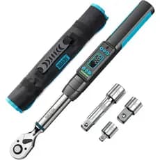 Chave De Torque Elétrica Digital Seesii 3/8 " ± 2 % De Precisão , 0 – 220 N·m/0 162 Pés-lbs , Tela LCD , Modos De Tempo