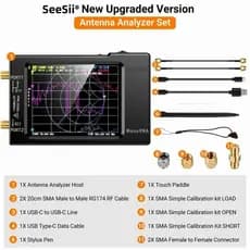 Analisador De Rede Vetorial HW3.6 10KHz-1.5GHz MF HF VHF UHF Antena , Medição De Parâmetros S , Relação De Onda Em Pé De