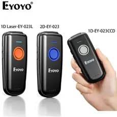 Eyoyo Portátil 3 Em 1 Via Bluetooth 2.4G Sem Fio USB Com 1D/2D QR Code Scanner Botão De Ajuste De Volume Interruptor De