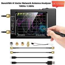 Analisador De Antena De Rede Vetorial NanoVNA-H Slot Para Cartão SD Digital Nano VNA Tester Atualizado HW3.6 10KHz-1.5GH