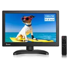 Eyoyo Portátil Pequeno Monitor HDMI De 12 Polegadas LCD 1366x768 Com Entradas VGA BNC AV Alto-Falante Embutido