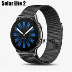 Para Haylou Solar lite 2 Pulseira De Smartwatch Relógio Inteligente Aço Inoxidável Metal