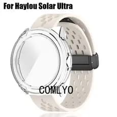 Capa Para Haylou Solar Ultra Smartwatch Relógio Inteligente Caso Protetor De Tela Pára-Choques Cinta Silicone Macio Espo