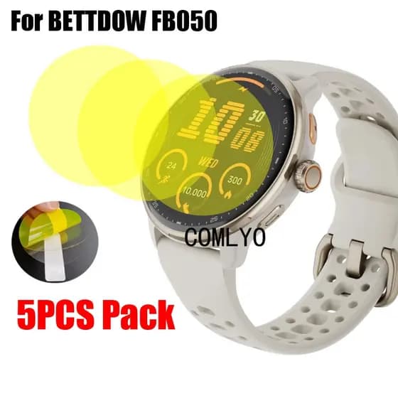 Para BETTDOW FB050 Protetor De Tela Smartwatch Relógio Inteligente HD Capa Protetora Filme Curvo Filmes Macios