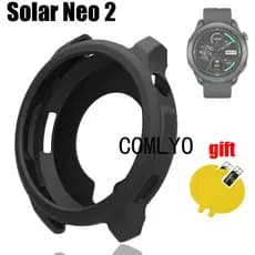 Para Haylou Solar Neo 2 Caso De Smartwatch Relógio Inteligente Silicone Protetor Macio Pára-Choques Meia Capa Filme De T