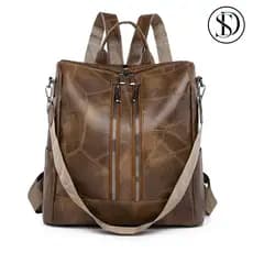 Mochila Bolsa Feminina GRANDE Escolar Trabalho Viagem Couro Sintéticos Mochila Feminina Reforçada