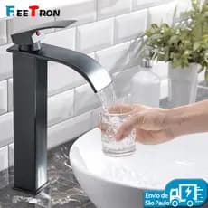 Torneira Gourmet Monocomando Para Banheiro e Cozinha Alta Quente E Fria de Luxo