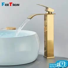 Torneira Gourmet Monocomando Para Banheiro e Cozinha Alta Quente E Fria de Luxo