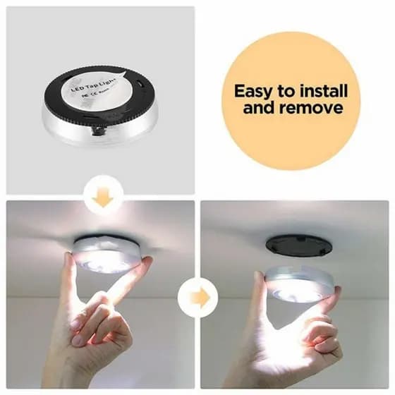 Unidades Lâmpada Adesiva De Emergência Com  Leds Lampada Pequena Para Corredor,Parede,Armário,Estudar