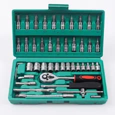 Verde Kit Chaves Jogo Catraca Reversível Soquetes Maleta Promoção