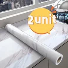 2 Unidades Papel De Parede Painel Autoadesivo Marmore Usável Em Fogão/Armário/Porta Inovação Com Filme Lavavel  Envio Já