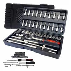Black Chaves Jogo Catraca Reversível Kit Soquetes 92 Peças Malet Promoção