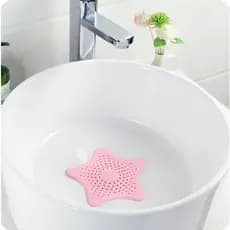 2 Tampa De Silicone Ralo Pia Tampa Estrela Cozinha Banheiro Universal Filtro