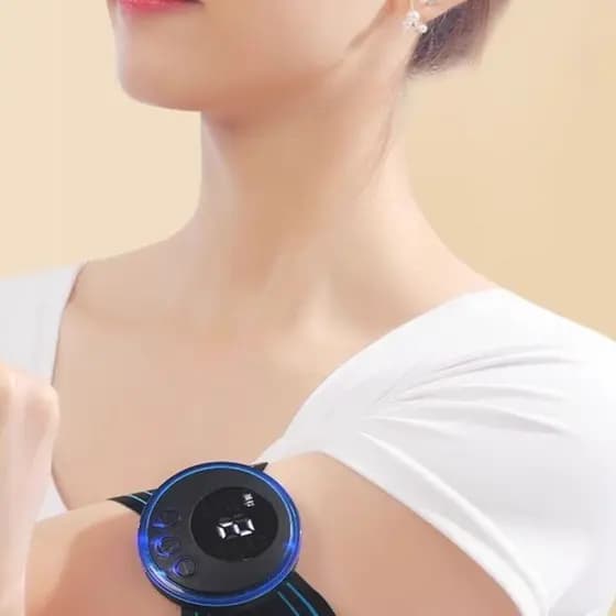 Elétrico De Pescoço Portátil Para Alívio Da Dor Muscular Cervical Mini Massageador EMS Estimulador