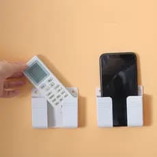 Suporte Prático De Controle Remoto Branco-Ideal Para Quartos E Escritórios