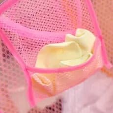 Design Perfurado , Cesta Rosa Para Ambientes