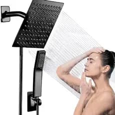 Chuveiro Ducha Slin Quadrada C/ Chuveirinho Luxo E Desviador Kit completo