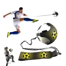 Treinador de Futebol Ajustável para Crianças, Dispositivo de Treinamento de Controle Auxiliar para uma Pessoa com Correi