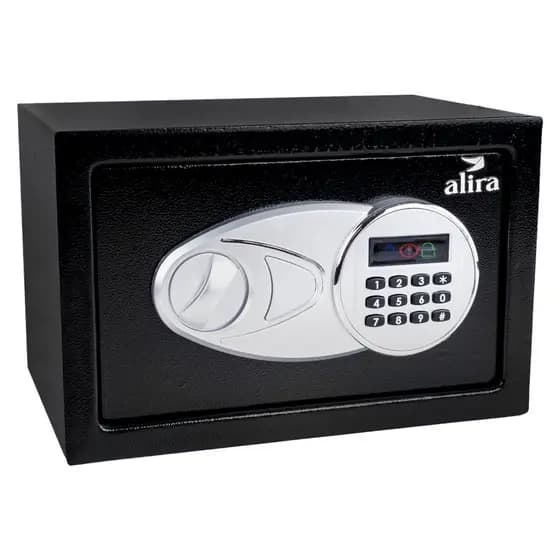 Cofre Digital Eletrônico Aço Senha E Chave 30x20x20 Alira Home MR-BX-006