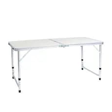 Mesa Dobrável Vira Maleta Camping 120x60cm Alumínio E Mdf Alira Home