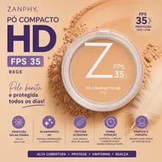 Pó Compacto Zanphy com Protetor Solar Facial FPS 35