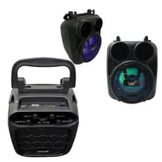 Mini Caixa de Som Bluetooth Portátil Led Com Suporte Para celular