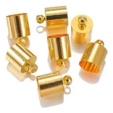 Kit 10 Copinho Bambolinho Ponteira Alça de Bolsa ,Artesanato 8 MM