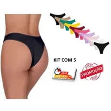 Kit 5 Calcinhas Microfibra Premium