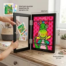 Quadro Guarda Desenhos - Eternize Momentos na Parede