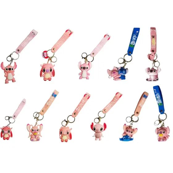 ROSAS SORTIDAS - Chaveiro Pingente Animação Premium Emborrachado Kids