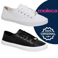 Tênis Feminino Moleca Casual Sapato Basico Original  Lançamento com Cadarço Confortável
