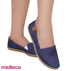Sapatilha Moleca Feminina Jeans Original Super Confortavel Casual Elástico Ajustável