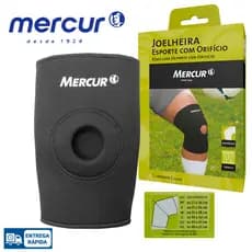Joelheira Compressão Esporte Orificio Reforcado Mercur