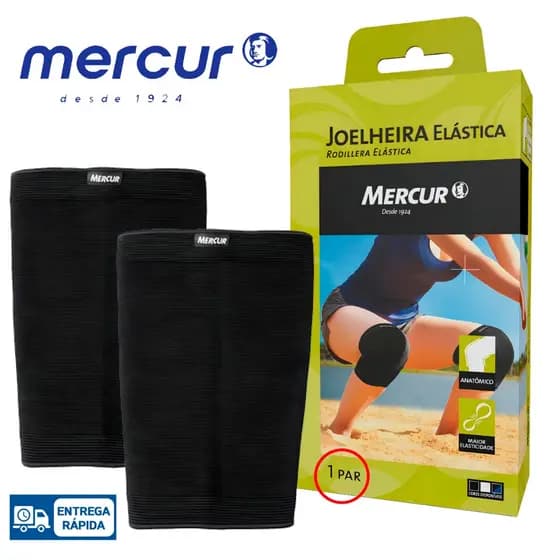Joelheira Compressão Elastica Joelho Ortopedica Mercur
