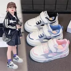 Novos Sapatos De Skate Infantis Versáteis , Tênis De Velcro Lateral Macio De Outono Para Meninas , Casuais Elegantes Men