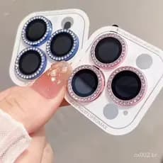 Protetor De Lente De Vidro De Telefone Com Brilho De Diamante Para IPhone 11 13 17 15 16 12 Pro Max Air Plus Filme Enrol