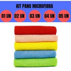 Kit Pano de Limpeza Chão  Microfibra 6ocm x 80cm kit com 1un, Kit 2un, 3un ou 4un