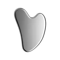 Gua Sha de Aço Inoxidável Premium - Ferramenta Profissional para Massagem Facial e Corporal