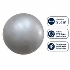 Bola Overball 25cm + Bico | Yoga, Hidro, Pilates e Fisioterapia