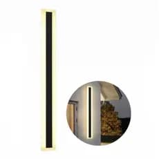 Arandela led Bluetooth 60CM Preta 3 cores IP66 Bivolt 1,5M 60W