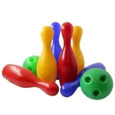 Jogo De Boliche C/ 6 Pinos Cores Sortidas 7001 Cardoso Toys