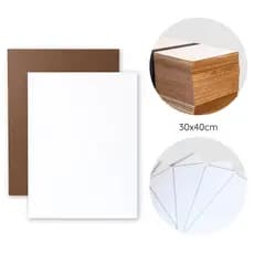 Kit Placa de MDF Branco 30x40cm ideal para artesanato, decoração Kit 10/20/30